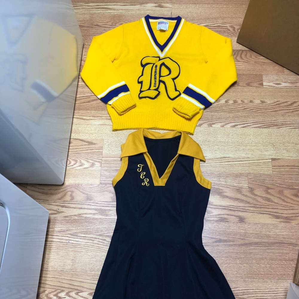 80s cheerleading outfit TC Roberson high Asheville